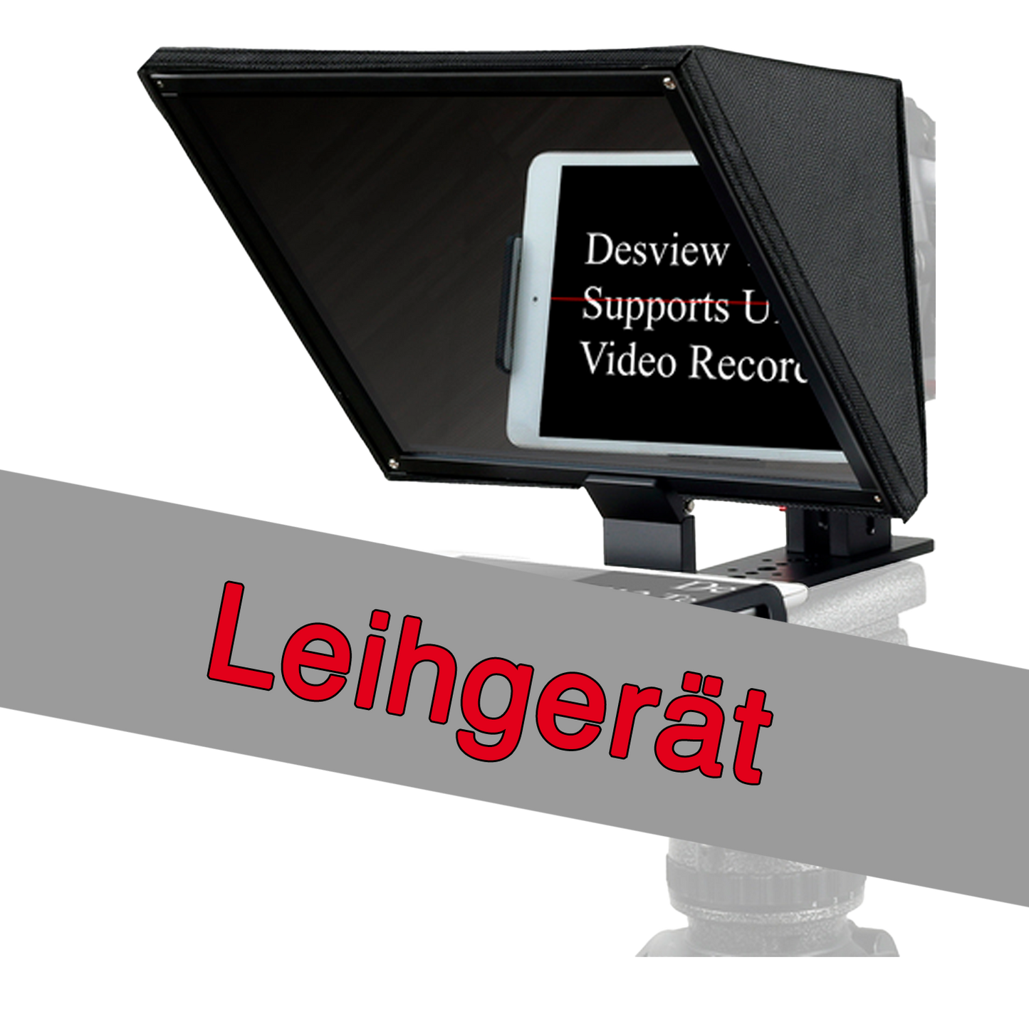 Leihgerät - Desview T12 Teleprompter (autocue) für Smartphone/Tablet