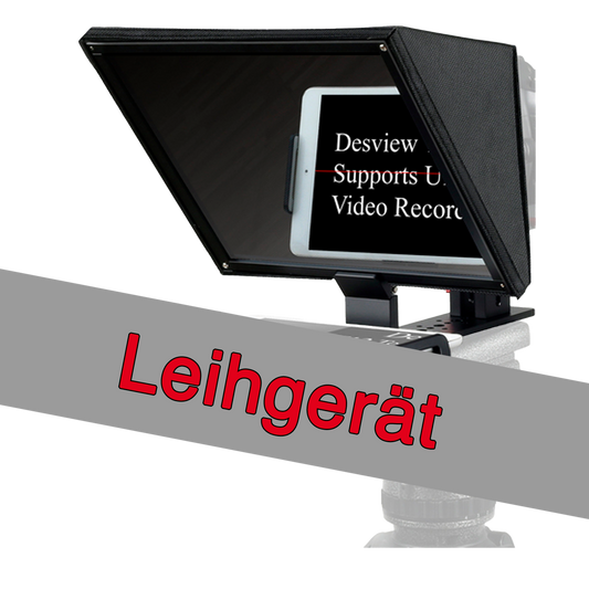 Leihgerät - Desview T12 Teleprompter (autocue) für Smartphone/Tablet